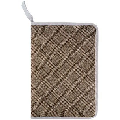 Папка об'ємна на блискавці, А4+, Tartan Olive