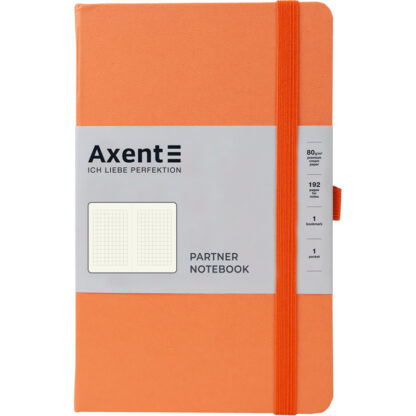 Книга записна Partner; 125*195; 96арк; кліт; персикова