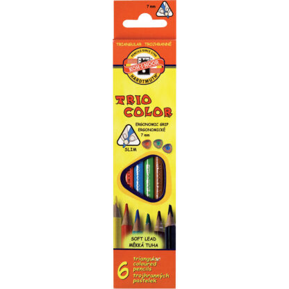 Олівці кольоровi Triocolor, 6шт.