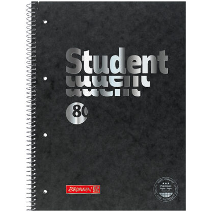 Коледж-блок А4 Premium; кліт.; 80 арк.; Black