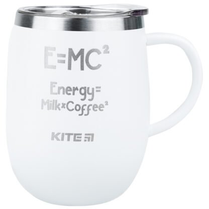 Термокружка 360 мл, біла Energy Milk Coffee
