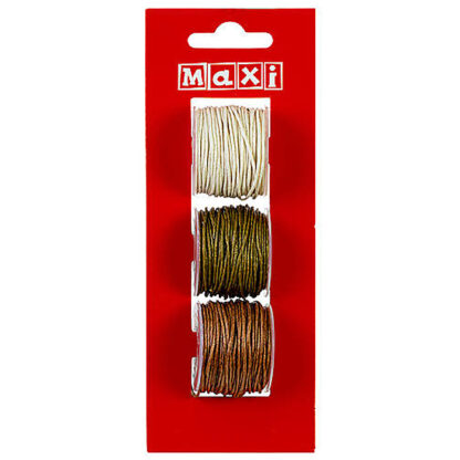 Мотузок для декору, 3 кольори * 6м