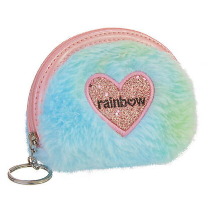 Брелок-гаманець пухнастий Rainbow