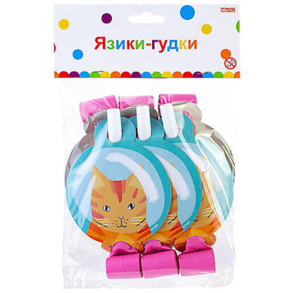 Набір Meow з 6 язиків-гудків для свисту