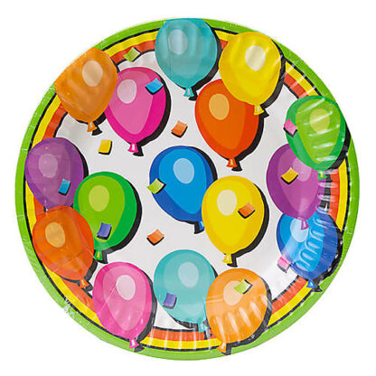 Набір з 6 тарілок паперових Balloons, діаметр 17,78 см