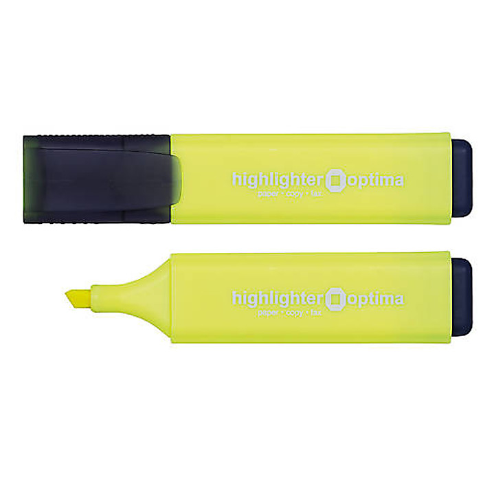 Маркер текстовий OPTIMA, жовтий