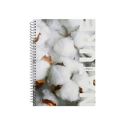 Блокнот NATURE; А5; обкл. картон; спіраль; 80 арк.; кліт.