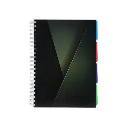 Блокнот Universal; A4; пласт. обкл. спіраль; з розділ. блок з перф. 120; кліт.