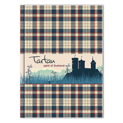 Блокнот "Тартан" А4;  кріплення блоку - шитво на нитку; тв. обклад.; 96 арк.; клітинка