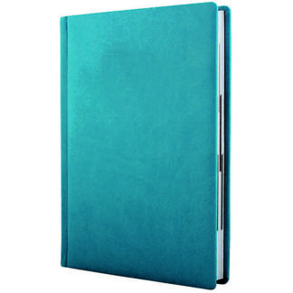 Щоденник недатований А5; тиснення "Notebook"; Vivella; кремовий блок; бірюза; клітинка