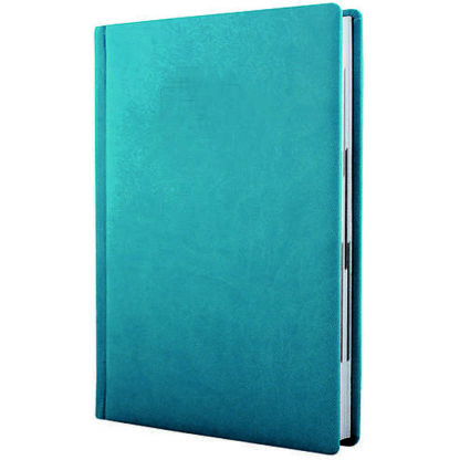 Щоденник недатований А5; тиснення "Notebook"; Vivella; кремовий блок; бірюза; клітинка