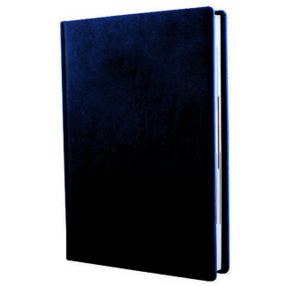 Щоденник недатований А5; тиснення "Notebook"; Vivella; кремовий блок; темно-синій; клітинка