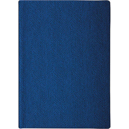 Щоденник недатований; TWEED; синій; А5; кремовий блок; клітинка