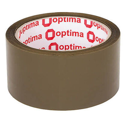 Стрічка клейка пакувальна 48 мм х 50 м х 43 мкм Optima Extra, коричнева
