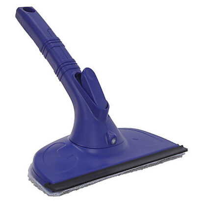 Швабра для миття вікон з пульверизатором та мікрофіброю, OPTIMA CLEANING, 220 мл, синя
