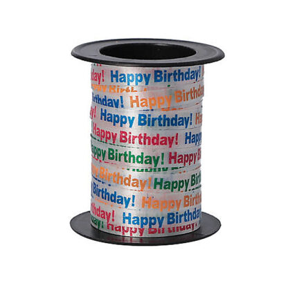 Стрічка для декору Happy Birthday 5мм*10м