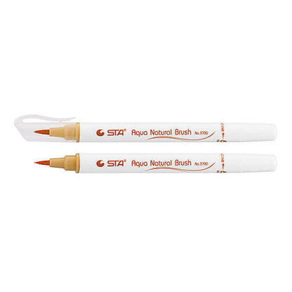 Маркер-пензлик акварельний STA 3700 AQUA NATURAL BRUSH 3700, глибокий жовтий