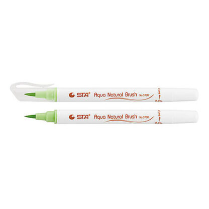 Маркер-пензлик акварельний STA 3700 AQUA NATURAL BRUSH 3700, зелений бутон