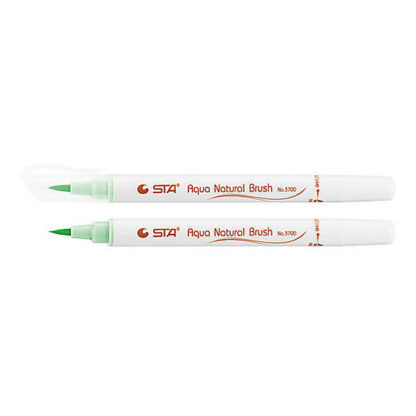 Маркер-пензлик акварельний STA 3700 AQUA NATURAL BRUSH 3700, світло зелений