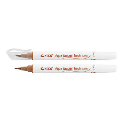 Маркер-пензлик акварельний STA 3700 AQUA NATURAL BRUSH 3700, хна