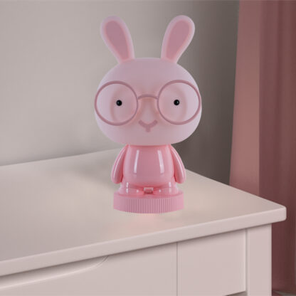Світильник-нічник LED з акумулятором Bunny, рожевий - Зображення 5