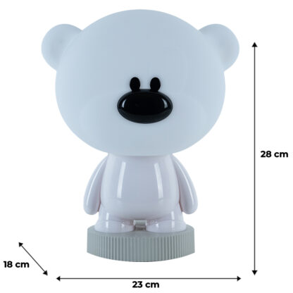 Світильник-нічник LED з акумулятором Bear, білий - Зображення 6