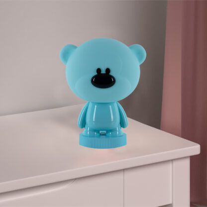 Світильник-нічник LED з акумулятором Bear, блакитний - Зображення 5