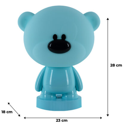 Світильник-нічник LED з акумулятором Bear, блакитний - Зображення 6