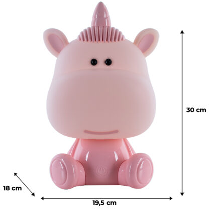 Світильник-нічник LED з акумулятором Unicorn, рожевий - Зображення 6