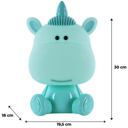 Світильник-нічник LED з акумулятором Unicorn, зелений - Зображення 6