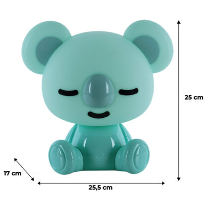 Світильник-нічник LED з акумулятором Koala, зелений - Зображення 6