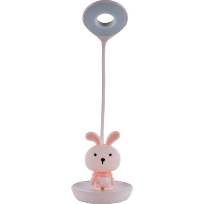 Настільна лампа LED з акумулятором Bunny, рожевий