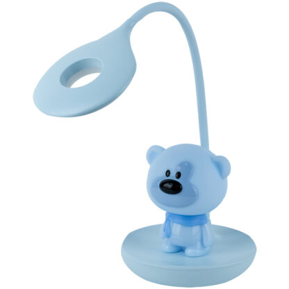 Настільна лампа LED з акумулятором Bear, блакитний - Зображення 3