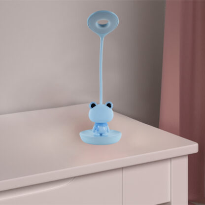 Настільна лампа LED з акумулятором Froggy, блакитний - Зображення 6