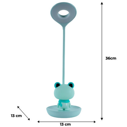 Настільна лампа LED з акумулятором Froggy, зелений - Зображення 7