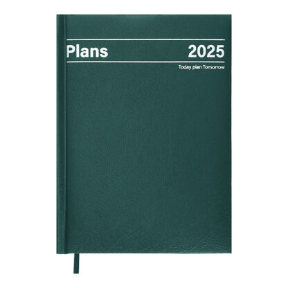 Щоденник датов. 2025 STYLE; A5; зелений; бумвініл/поролон