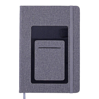 Блокнот діловий COMFORT А5, 96 арк., лінія, обкл. штучна шкіра, сірий