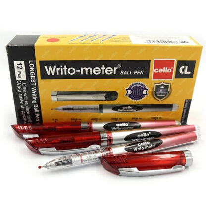 Ручка кулькова Cello 10км "Writo-meter" червона - Зображення 4