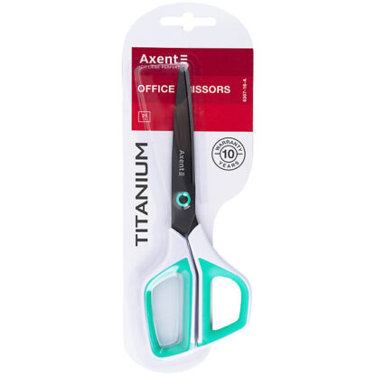 Ножиці Titanium, 21 см, біло-бірюзові - Зображення 2