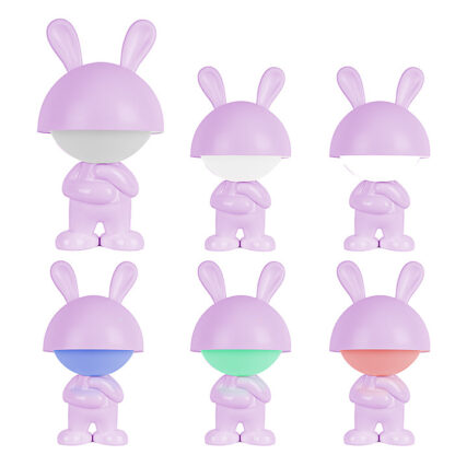 Світильник-нічник LED з акумулятором Dreamy Bunny,фіолетовий - Зображення 4
