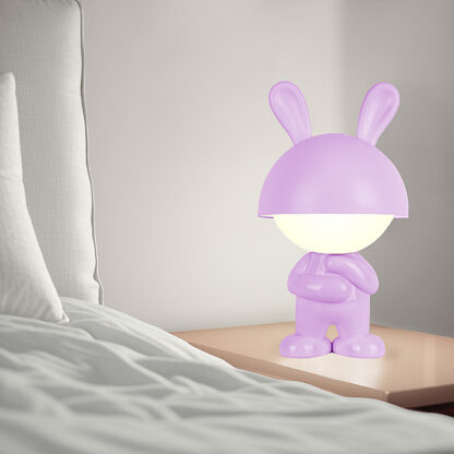 Світильник-нічник LED з акумулятором Dreamy Bunny,фіолетовий - Зображення 5