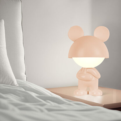Світильник-нічник LED з акумулятором Dreamy Mouse,персиковий - Зображення 5