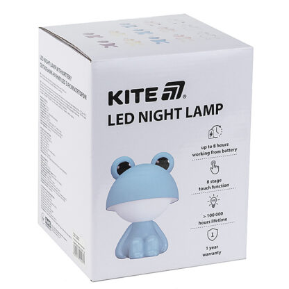 Світильник-нічник LED з акумулят. Cute Froggy, блакитний - Зображення 3