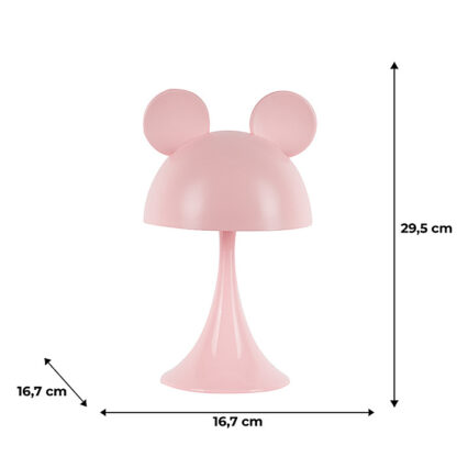 Світильник-нічник LED з акумулятором Simple Mouse, рожевий - Зображення 6
