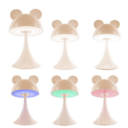 Світильник-нічник LED з акумулятором Simple Mouse,персиковий - Зображення 4
