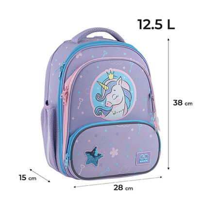 Рюкзак GoPack Education каркасний 597M-3 Fairytale Unicorn - Зображення 2