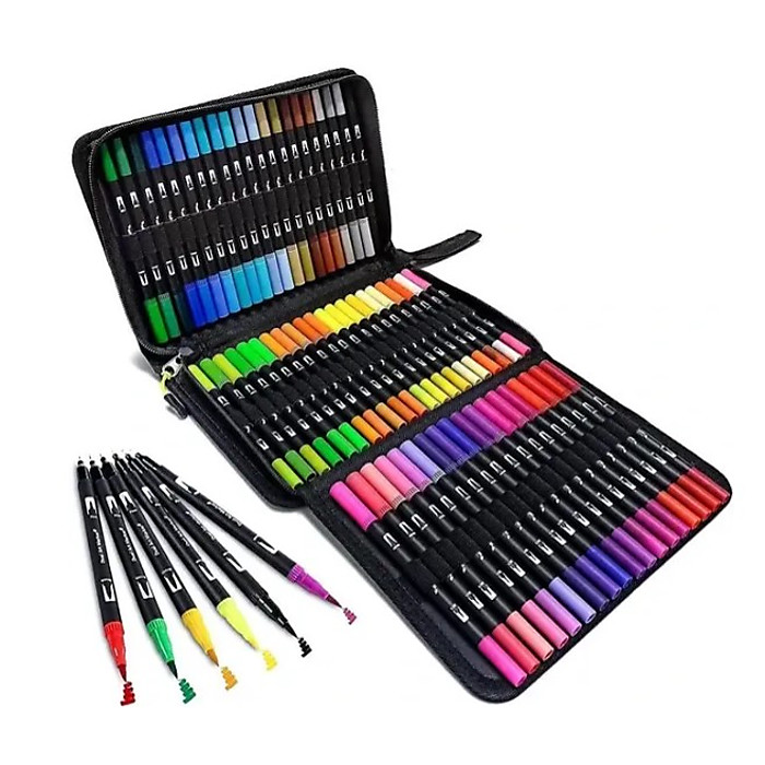 Набір двосторонніх маркерів (пензлик, лайнер), 80 кол - Зображення 8