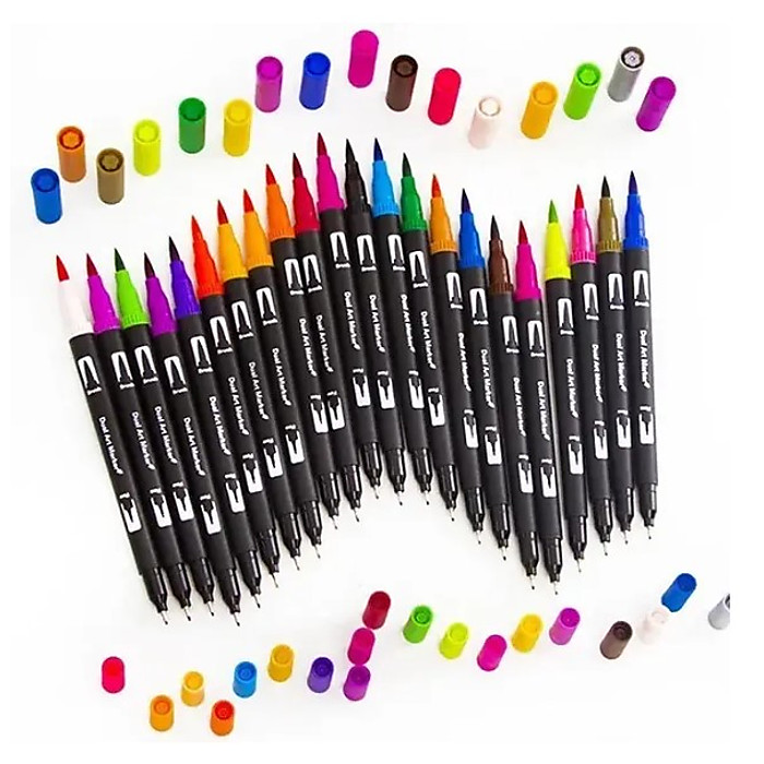 Набір двосторонніх маркерів (пензлик, лайнер), 80 кол - Зображення 6