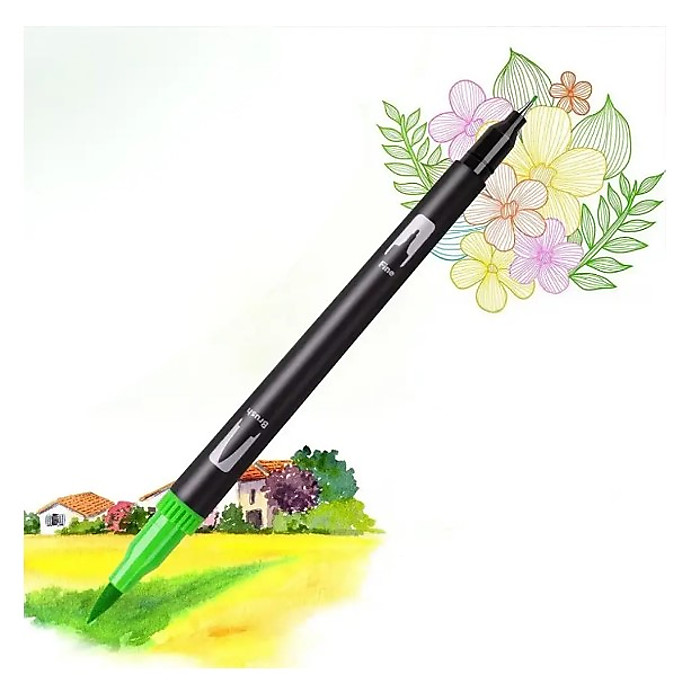 Набір двосторонніх маркерів (пензлик, лайнер), 80 кол - Зображення 5