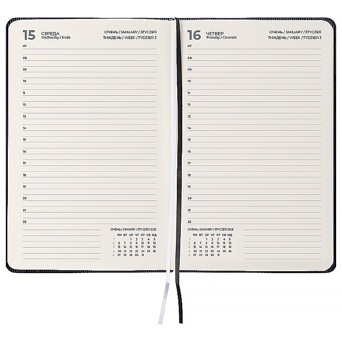 Щоденник 2026 Grand Lines, 195*255, чорний - Зображення 3